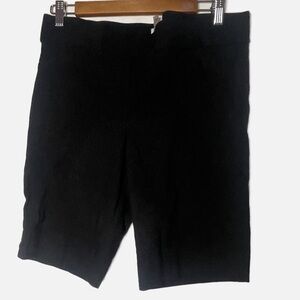 Anne Klein black shorts walking long size 12